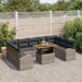 Set de canapele pentru grădină 10 pcs Gri Rattan poli - WALTI WALTI