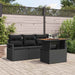 Set de canapele pentru grădină 5 pcs Negru Rattan poli - WALTI WALTI