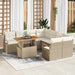 Set de canapele pentru grădină 9 pcs Bej Rattan poli - WALTI WALTI