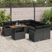 Set de canapele pentru grădină 9 pcs Negru Rattan poli - WALTI WALTI
