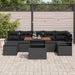 Set de canapele pentru grădină 8 pcs Negru Rattan poli - WALTI WALTI