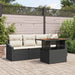 Set de canapele pentru grădină 5 pcs Negru Rattan poli - WALTI WALTI