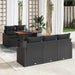 Set de canapele pentru grădină 6 pcs Negru Rattan poli - WALTI WALTI