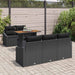 Set de canapele pentru grădină 6 pcs Negru Rattan poli - WALTI WALTI