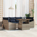 Set de canapele pentru grădină 7 pcs Gri Rattan poli - WALTI WALTI