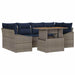 Set de canapele pentru grădină 7 pcs Gri Rattan poli - WALTI WALTI