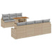Set de canapele pentru grădină 8 pcs Bej Rattan poli - WALTI WALTI