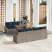 Set de canapele pentru grădină 8 pcs Gri Rattan poli - WALTI WALTI