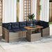 Set de canapele pentru grădină 8 pcs Gri Rattan poli - WALTI WALTI