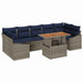 Set de canapele pentru grădină 8 pcs Gri Rattan poli - WALTI WALTI