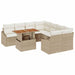 Set de canapele pentru grădină 9 pcs Bej Rattan poli - WALTI WALTI