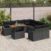 Set de canapele pentru grădină 9 pcs Negru Rattan poli - WALTI WALTI