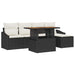 Set de canapele pentru grădină 6 pcs Negru Rattan poli - WALTI WALTI