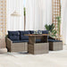 Set de canapele pentru grădină 6 pcs Gri Rattan poli - WALTI WALTI