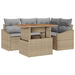 Set de canapele pentru grădină 5 pcs Bej Rattan poli - WALTI WALTI