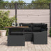 Set de canapele pentru grădină 5 pcs Negru Rattan poli - WALTI WALTI