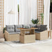 Set de canapele pentru grădină 6 pcs Bej Rattan poli - WALTI WALTI
