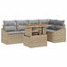 Set de canapele pentru grădină 6 pcs Bej Rattan poli - WALTI WALTI
