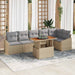 Set de canapele pentru grădină 7 pcs Bej Rattan poli - WALTI WALTI