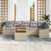 Set de canapele pentru grădină 7 pcs Bej Rattan poli - WALTI WALTI