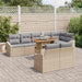 Set de canapele pentru grădină 9 pcs Bej Rattan poli - WALTI WALTI