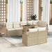 Set de canapele pentru grădină 9 pcs Bej Rattan poli - WALTI WALTI