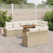 Set de canapele pentru grădină 9 pcs Bej Rattan poli - WALTI WALTI