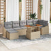 Set de canapele pentru grădină 8 pcs Bej Rattan poli - WALTI WALTI
