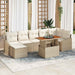 Set de canapele pentru grădină 8 pcs Bej Rattan poli - WALTI WALTI