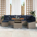 Set de canapele pentru grădină 9 pcs Gri Rattan poli - WALTI WALTI