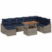 Set de canapele pentru grădină 9 pcs Gri Rattan poli - WALTI WALTI
