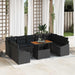 Set de canapele pentru grădină 10 pcs Negru Rattan poli - WALTI WALTI