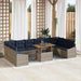 Set de canapele pentru grădină 11 pcs Gri Rattan poli - WALTI WALTI