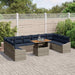 Set de canapele pentru grădină 11 pcs Gri Rattan poli - WALTI WALTI