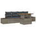 Set de canapele pentru grădină 5 pcs Gri Rattan poli - WALTI WALTI