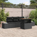 Set de canapele pentru grădină 5 pcs Negru Rattan poli - WALTI WALTI