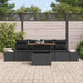 Set de canapele pentru grădină 5 pcs Negru Rattan poli - WALTI WALTI
