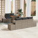 Set de canapele pentru grădină 6 pcs Gri Rattan poli - WALTI WALTI