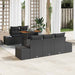 Set de canapele pentru grădină 6 pcs Negru Rattan poli - WALTI WALTI
