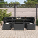 Set de canapele pentru grădină 7 pcs Negru Rattan poli - WALTI WALTI