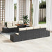 Set de canapele pentru grădină 8 pcs Negru Rattan poli - WALTI WALTI