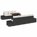Set de canapele pentru grădină 8 pcs Negru Rattan poli - WALTI WALTI
