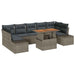 Set de canapele pentru grădină 8 pcs Gri Rattan poli - WALTI WALTI