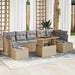 Set de canapele pentru grădină 8 pcs Bej Rattan poli - WALTI WALTI