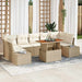 Set de canapele pentru grădină 8 pcs Bej Rattan poli - WALTI WALTI