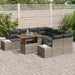 Set de canapele pentru grădină 9 pcs Gri Rattan poli - WALTI WALTI