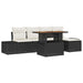 Set de canapele pentru grădină 6 pcs Negru Rattan poli - WALTI WALTI