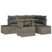Set de canapele pentru grădină 5 pcs Gri Rattan poli - WALTI WALTI