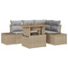 Set de canapele pentru grădină 5 pcs Bej Rattan poli - WALTI WALTI