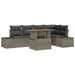 Set de canapele pentru grădină 6 pcs Gri Rattan poli - WALTI WALTI